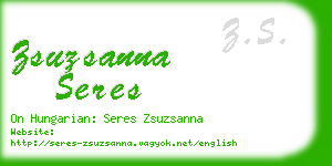 zsuzsanna seres business card